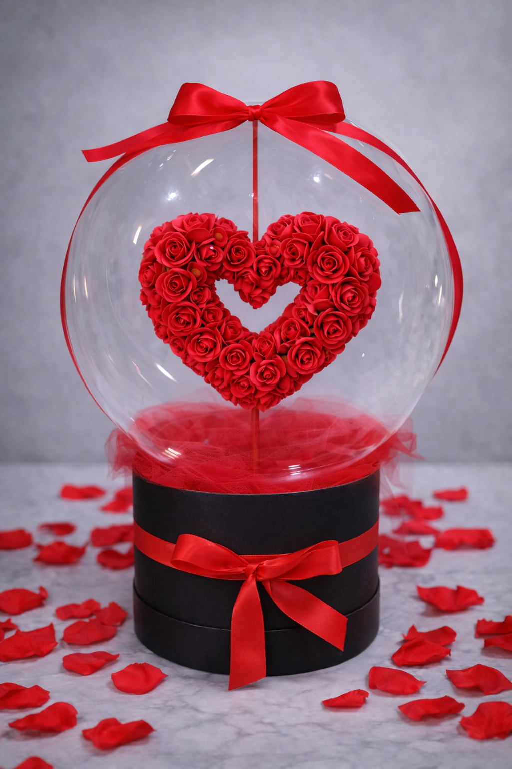 Rose Heart Gift Box – Red